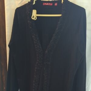 Chic Black Cardigan Sweater